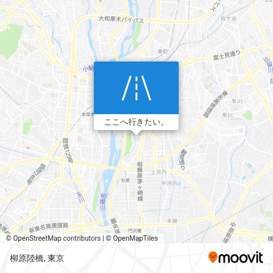 柳原陸橋地図