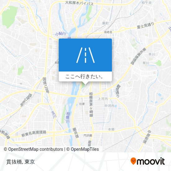 貫抜橋地図