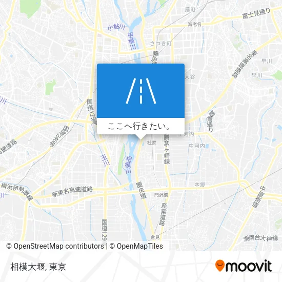 相模大堰地図