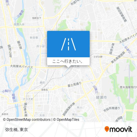 弥生橋地図