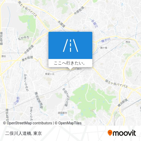 二俣川人道橋地図