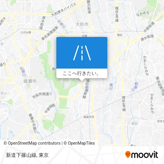 新道下篠山線地図