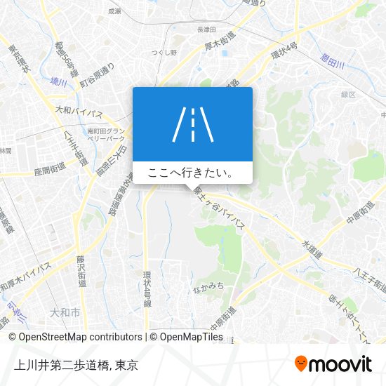 上川井第二歩道橋地図