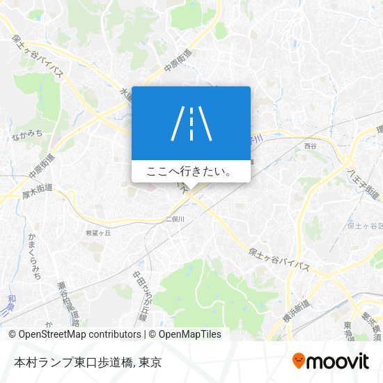 本村ランプ東口歩道橋地図
