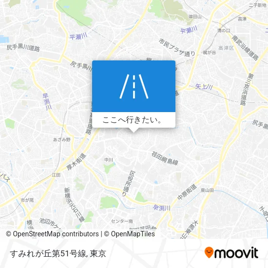 すみれが丘第51号線地図