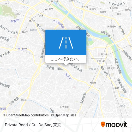 Private Road / Cul-De-Sac地図