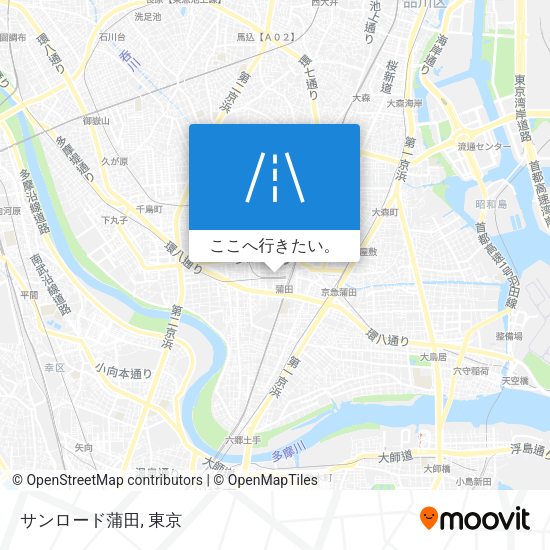 サンロード蒲田地図