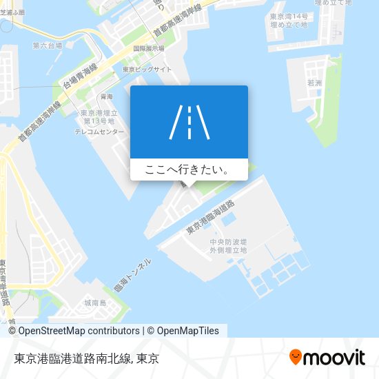 東京港臨港道路南北線地図