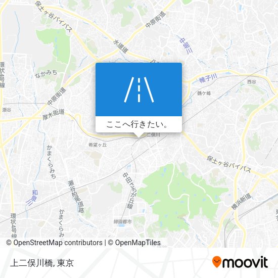 上二俣川橋地図