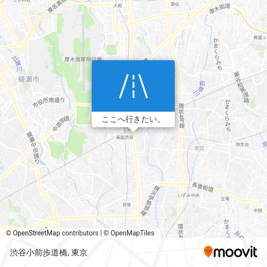 渋谷小前歩道橋地図