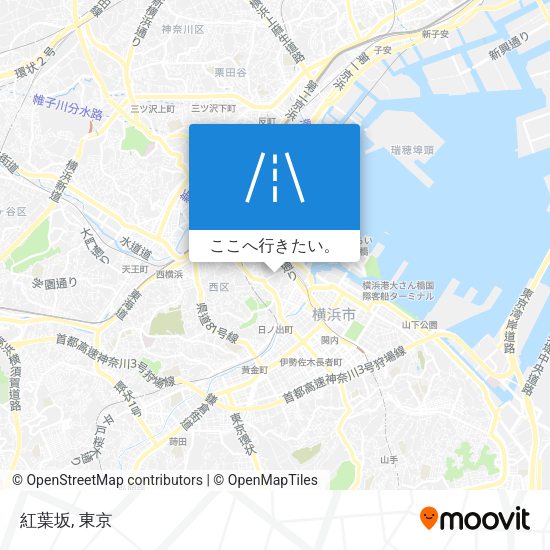 紅葉坂地図
