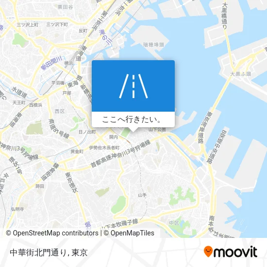 中華街北門通り地図