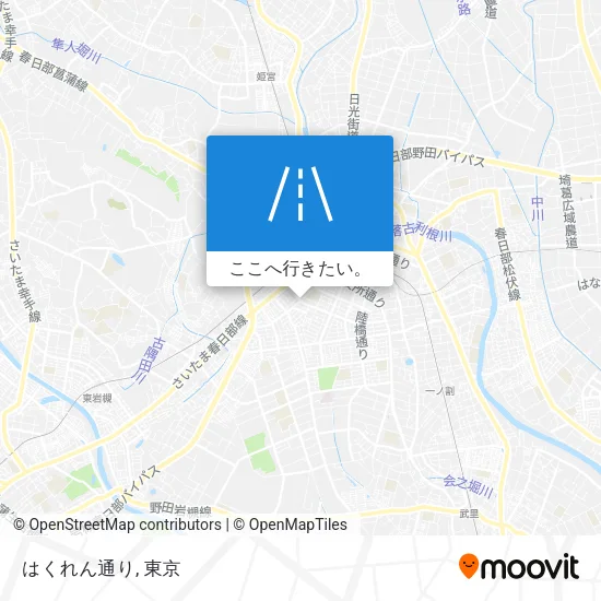 はくれん通り地図