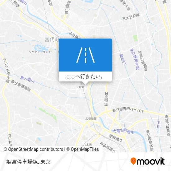姫宮停車場線地図