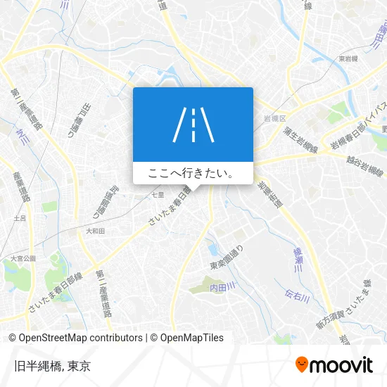 旧半縄橋地図