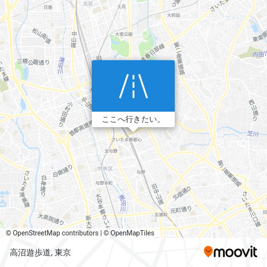 高沼遊歩道地図