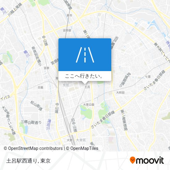 土呂駅西通り地図