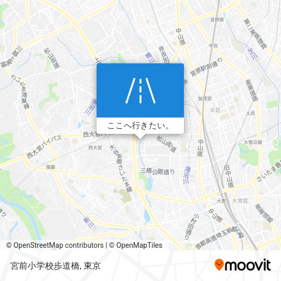 宮前小学校歩道橋地図