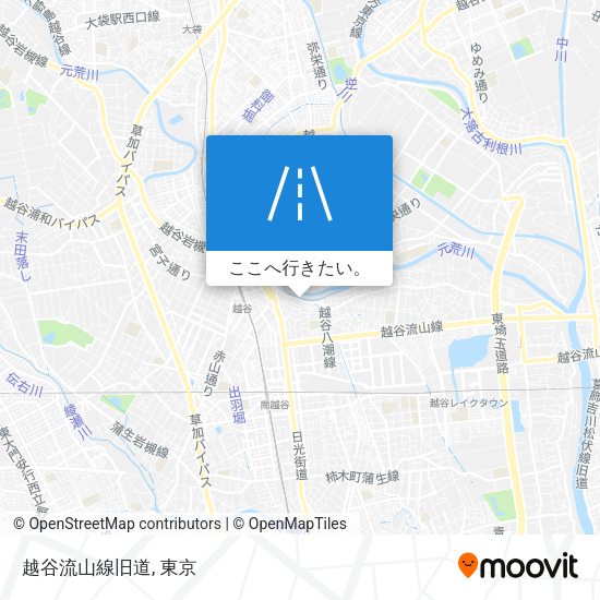 越谷流山線旧道地図