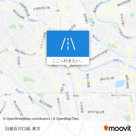 旧越谷川口線地図