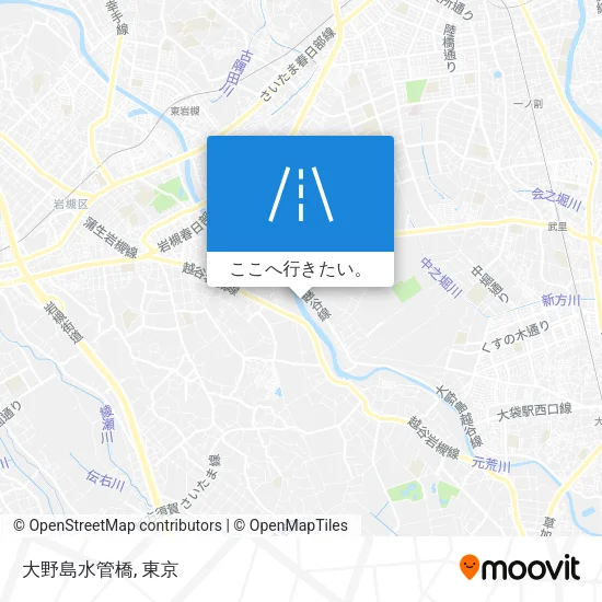 大野島水管橋地図