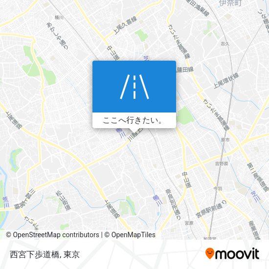 西宮下歩道橋地図