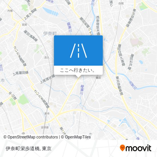 伊奈町栄歩道橋地図