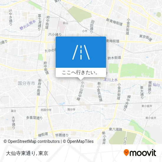 大仙寺東通り地図