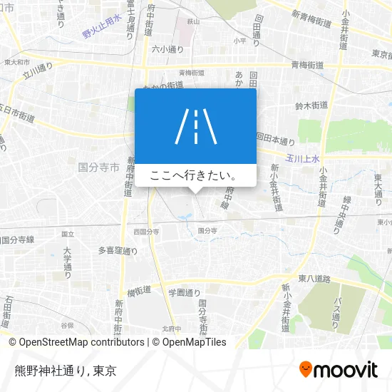 熊野神社通り地図