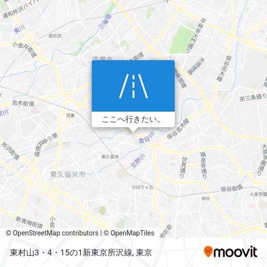 東村山3・4・15の1新東京所沢線地図