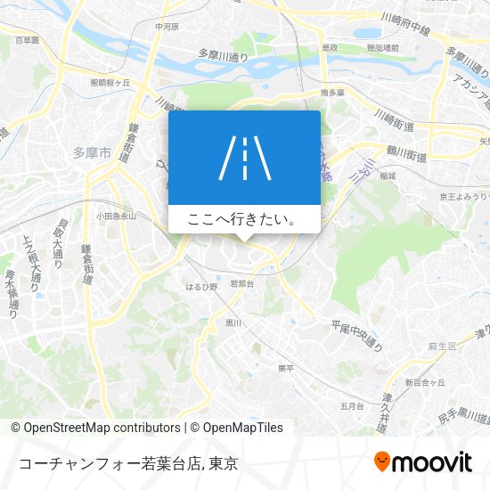 コーチャンフォー若葉台店地図