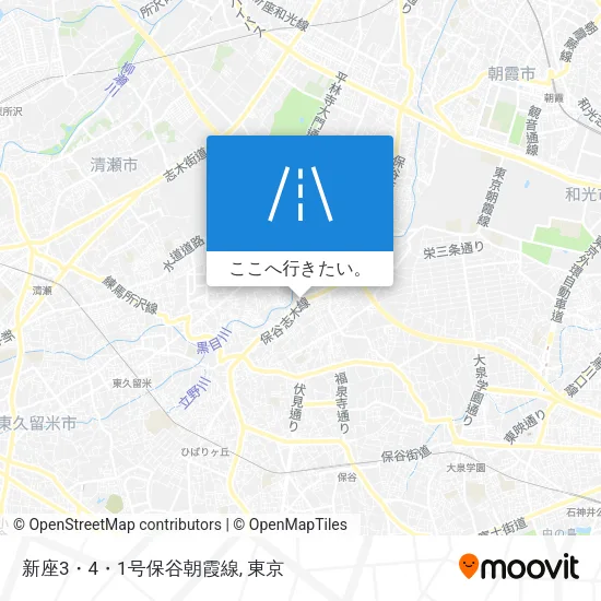 新座3・4・1号保谷朝霞線地図