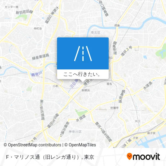 F・マリノス通（旧レンガ通り）地図
