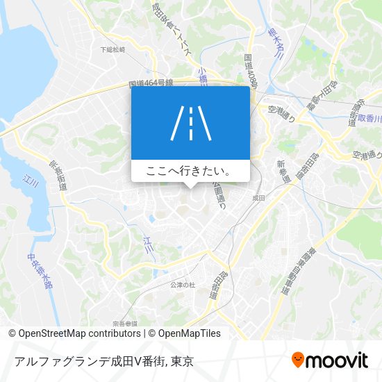 アルファグランデ成田V番街地図