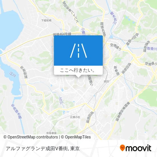 アルファグランデ成田V番街地図