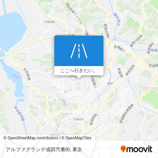 アルファグランデ成田弐番街地図
