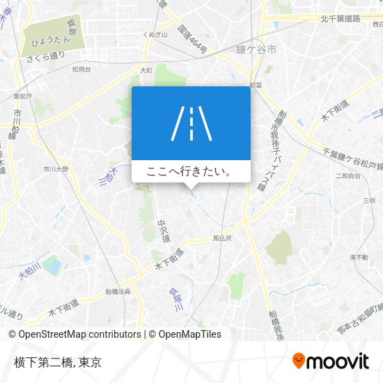 横下第二橋地図