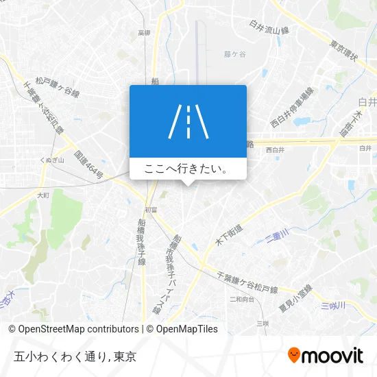 五小わくわく通り地図