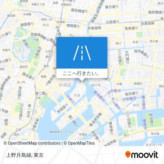 上野月島線地図