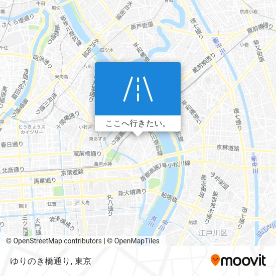 ゆりのき橋通り地図