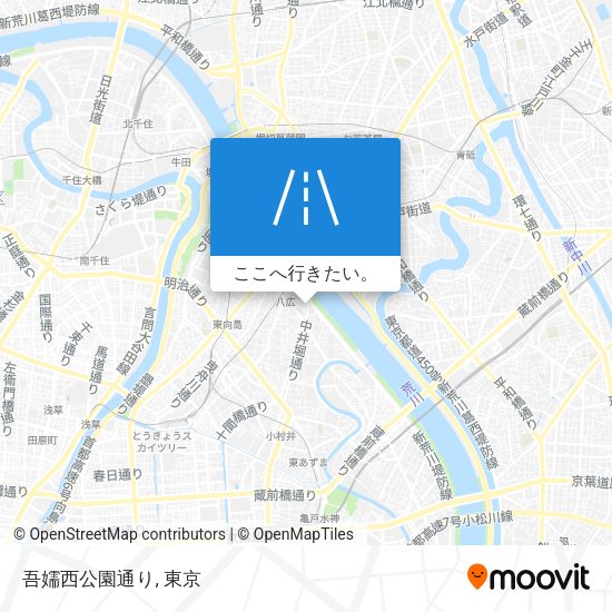 吾嬬西公園通り地図