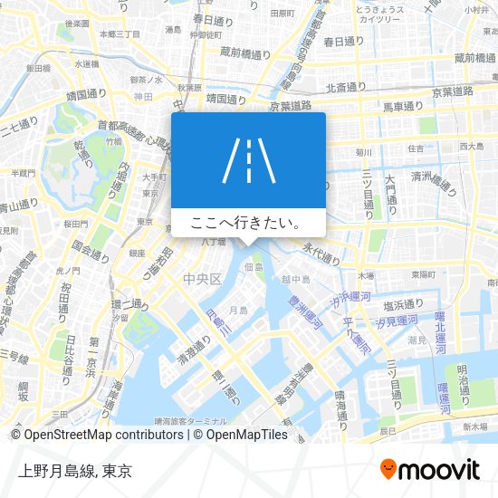 上野月島線地図