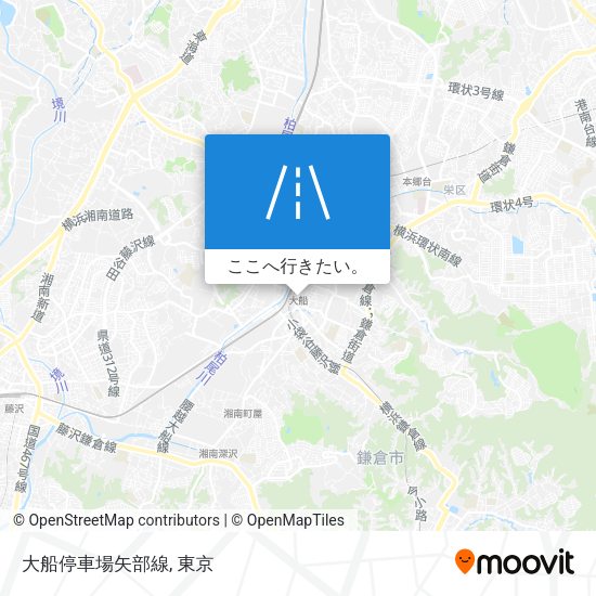 大船停車場矢部線地図