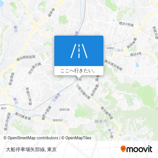 大船停車場矢部線地図