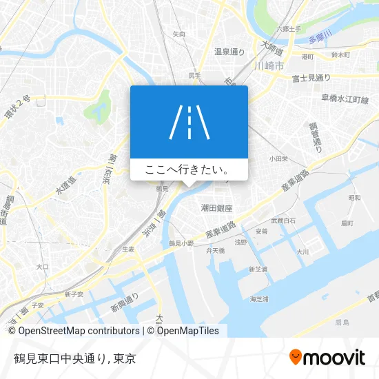 鶴見東口中央通り地図