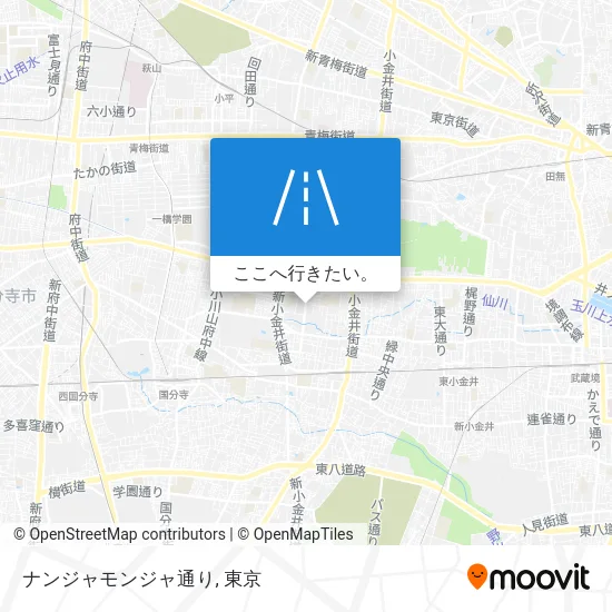 ナンジャモンジャ通り地図