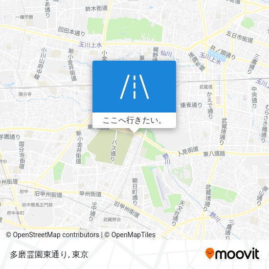 多磨霊園東通り地図