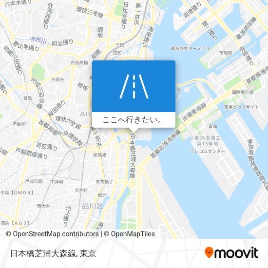 日本橋芝浦大森線地図