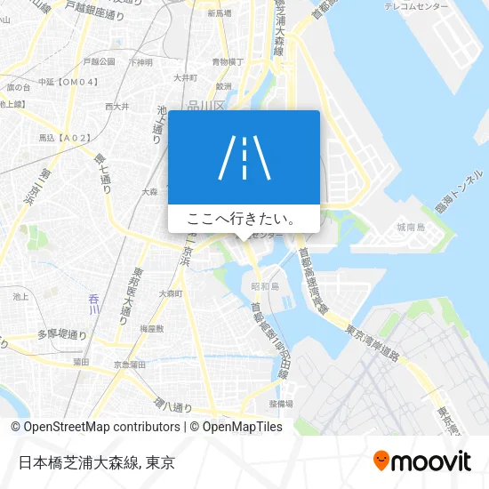 日本橋芝浦大森線地図