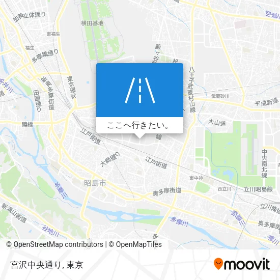 宮沢中央通り地図